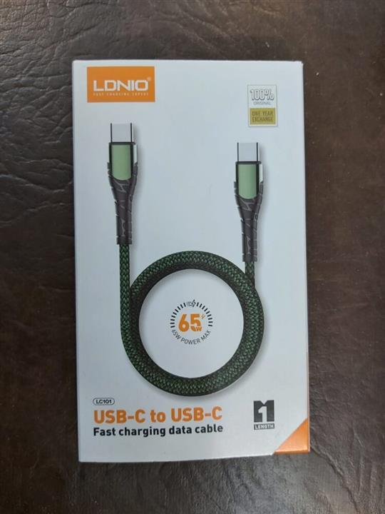 کابل شارژر دو سر تایپ سی LDNIO مدل LC101 Lenyes LC101 MicroUSB Cable 1M